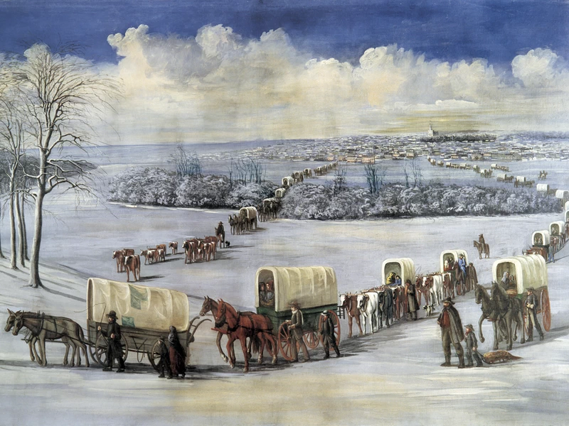 1831-Carl Christian Anton Christensen - Attraversamento del Mississippi sul ghiaccio - Brigham Young University